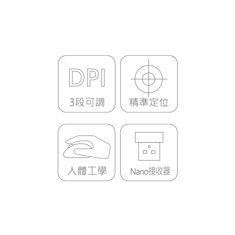 DMW120 Expert DPI可調式無線滑鼠