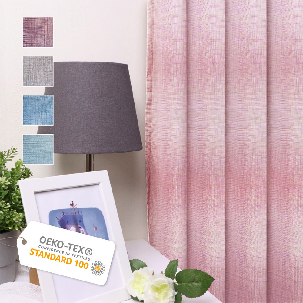 手工製作│窗紗紗簾│半窗落地窗│質感漸層│織帶│2尺寸4色