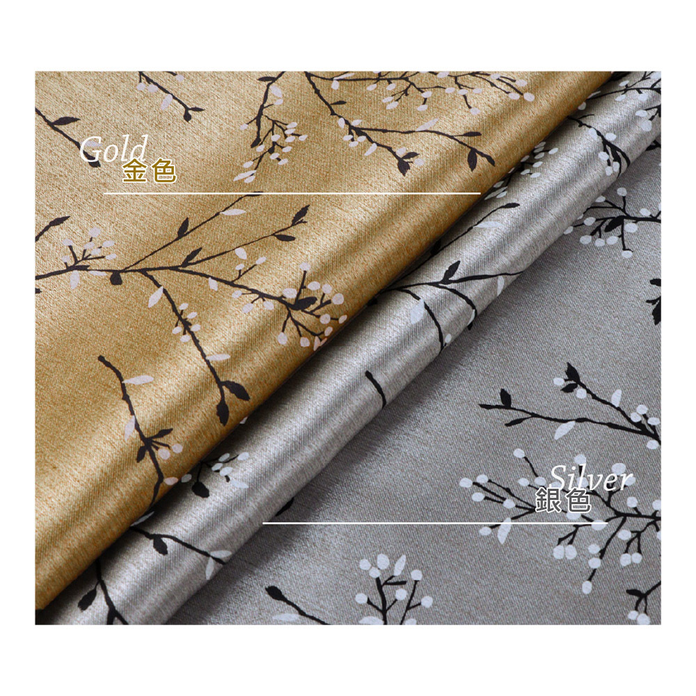 手工製作│遮光窗簾│半窗落地窗│金采綻放│打孔│2色