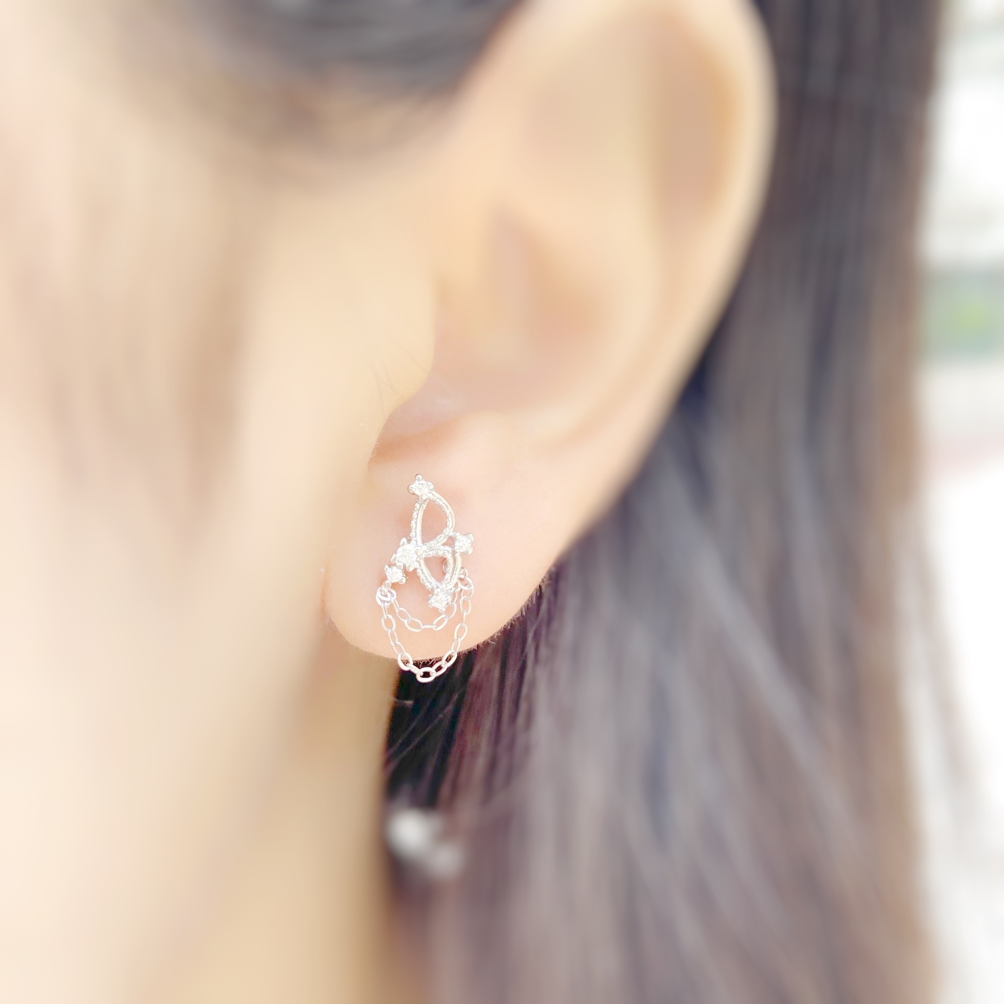 | 925 Silver・White Gold・Rose Gold | Butterfly Earrings（Silver / Rose Gold） | EA0462 |