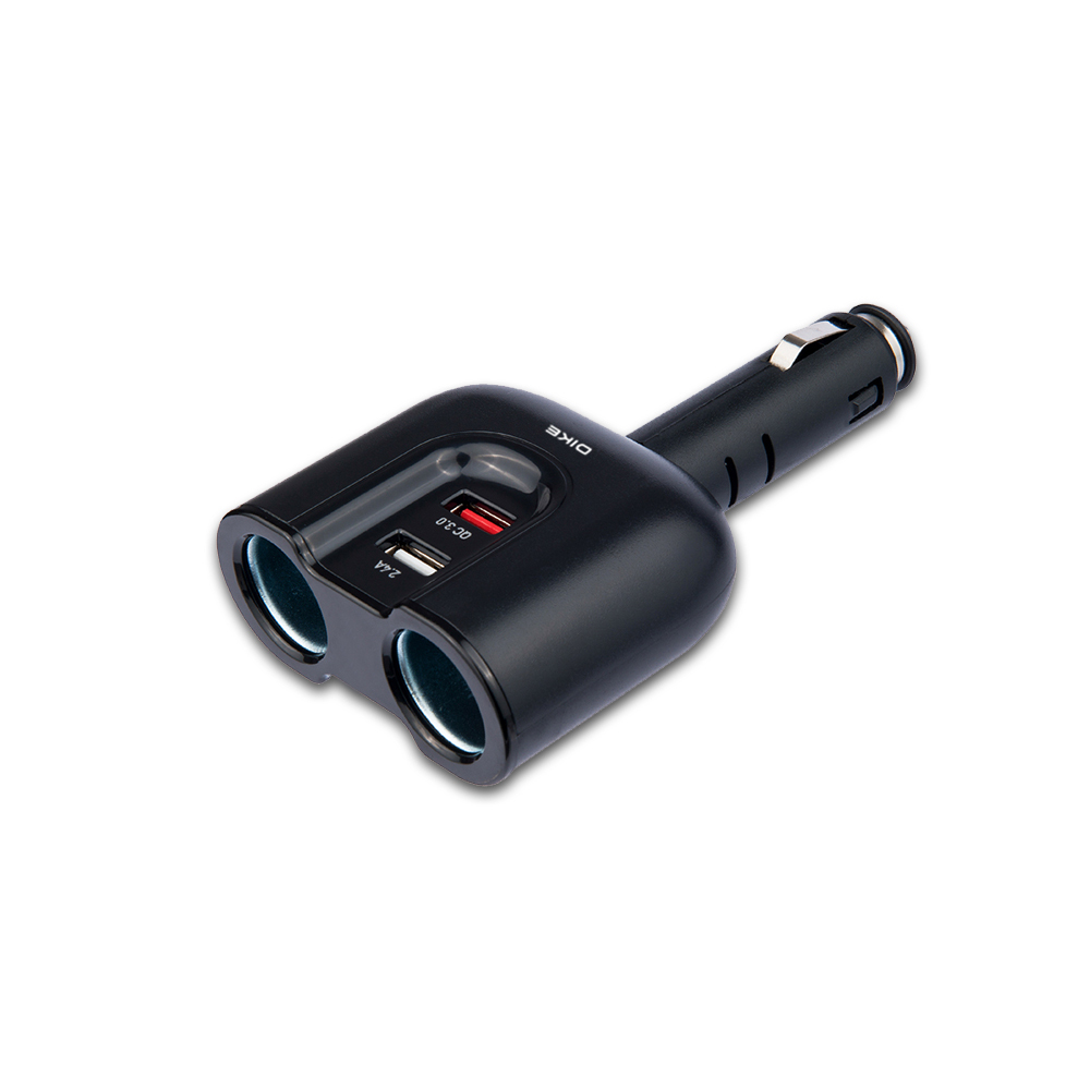 DAC220 QC3.0雙用USB帶點菸器車用擴充座