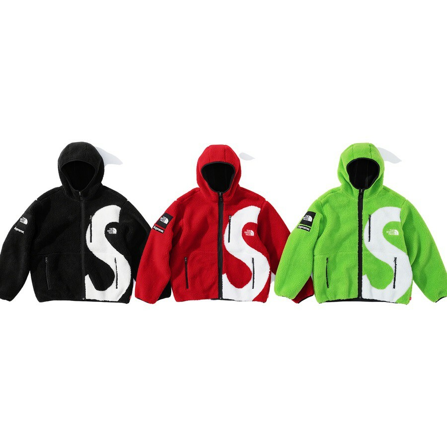 SUPREME THE NORTH FACE S LOGO FLEECE 黑/綠/紅-NF0A5EHN