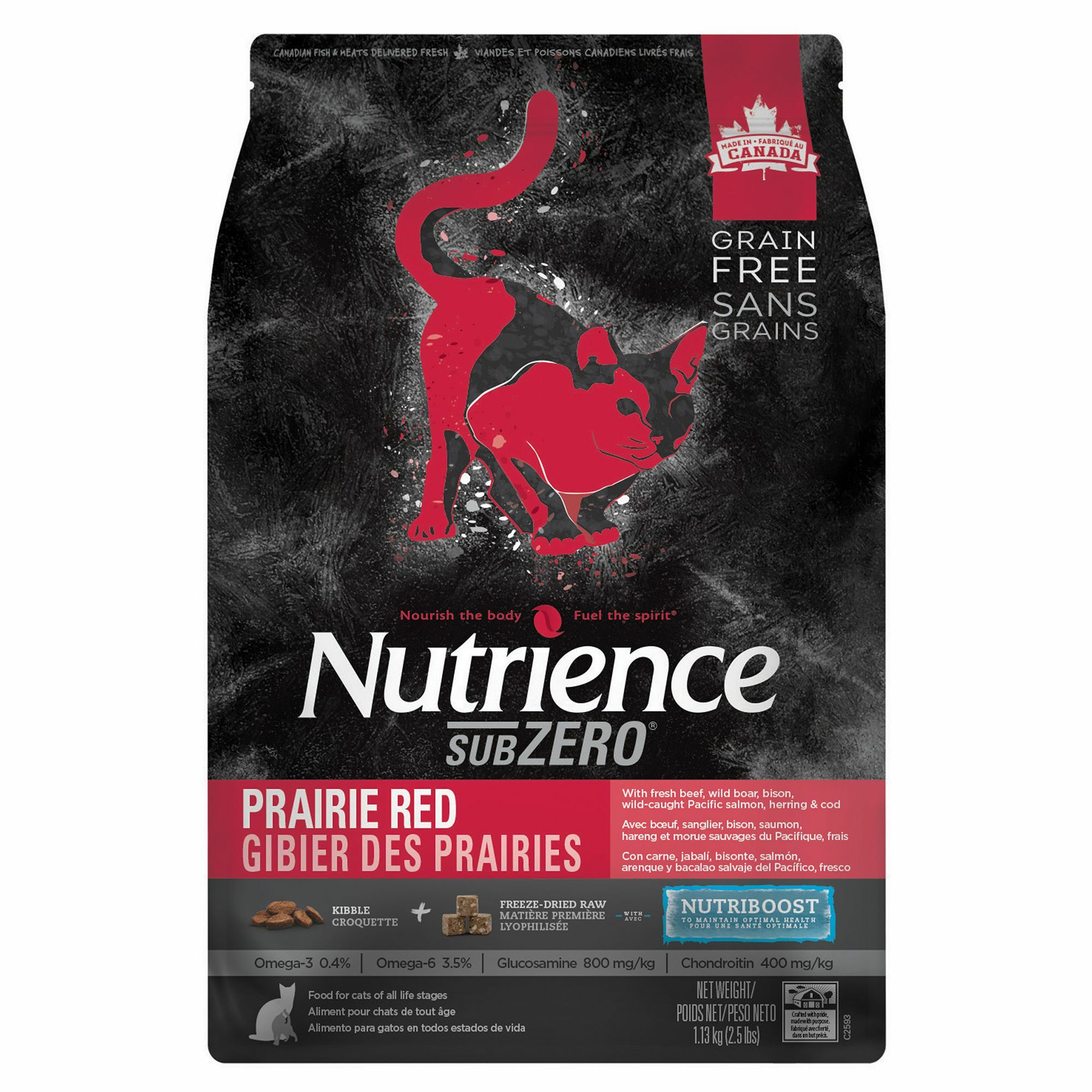 Nutrience SZ 凍乾脫水 鮮牛肝 紅肉 海魚 無穀物全貓配方 5LBS / 5KG