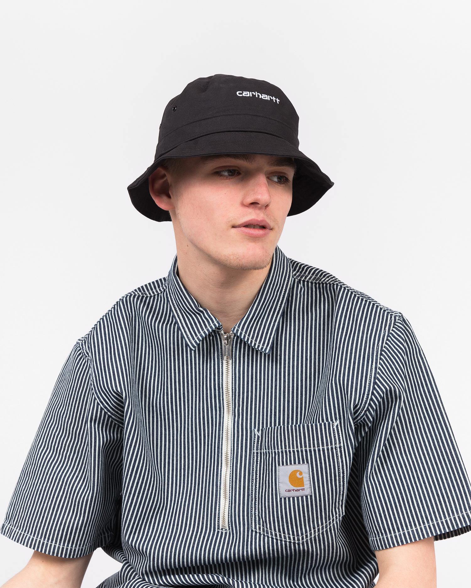 2021AW Carhartt WIP Script Bucket Hat LOGO 漁夫帽 I026217