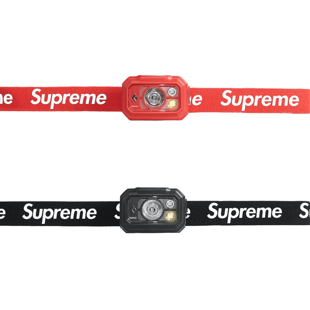 SUPREME BLACK DIAMOND STORM 400 HEADLAMP 黑/紅-BD6206670002ALL1