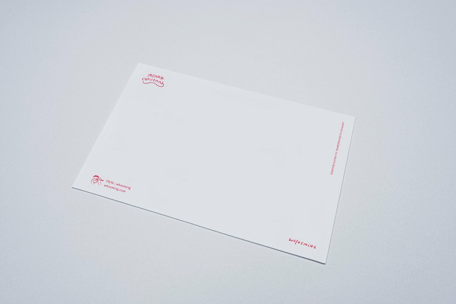 WHOSMiNG「LET'S CHEERS」聖誕卡片