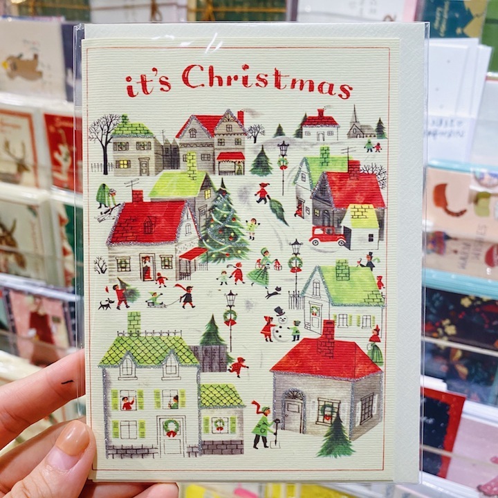 Cavallini  聖誕卡片 季節賀卡 耶誕城