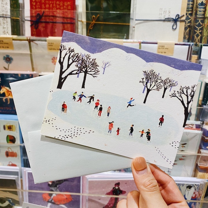 SMALL ADVENTURE 聖誕卡片 季節賀卡 一起去滑雪