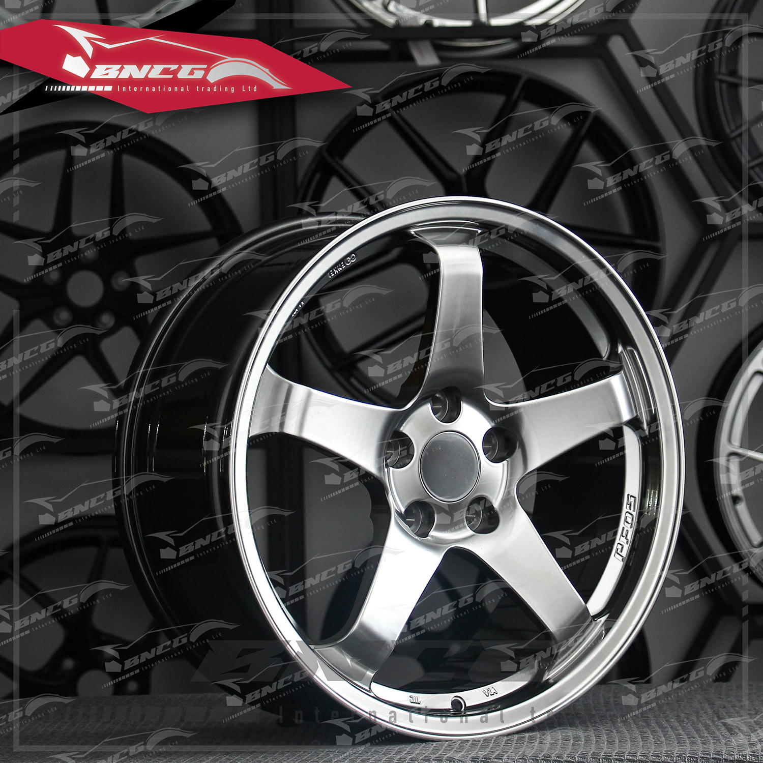 單片式 萬噸鍛造工藝輪圈 PFOS 品牌訂製鋁圈 改裝 高強度 輕量化 客製化 訂製鋁圈