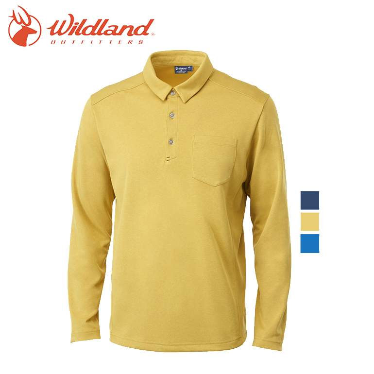 Wildland 荒野 0A62620 彈性POLO本布領保暖衣 男款 (2色) 吸濕快乾/高彈性/抗UV30/保暖/商務休閒 12W62620