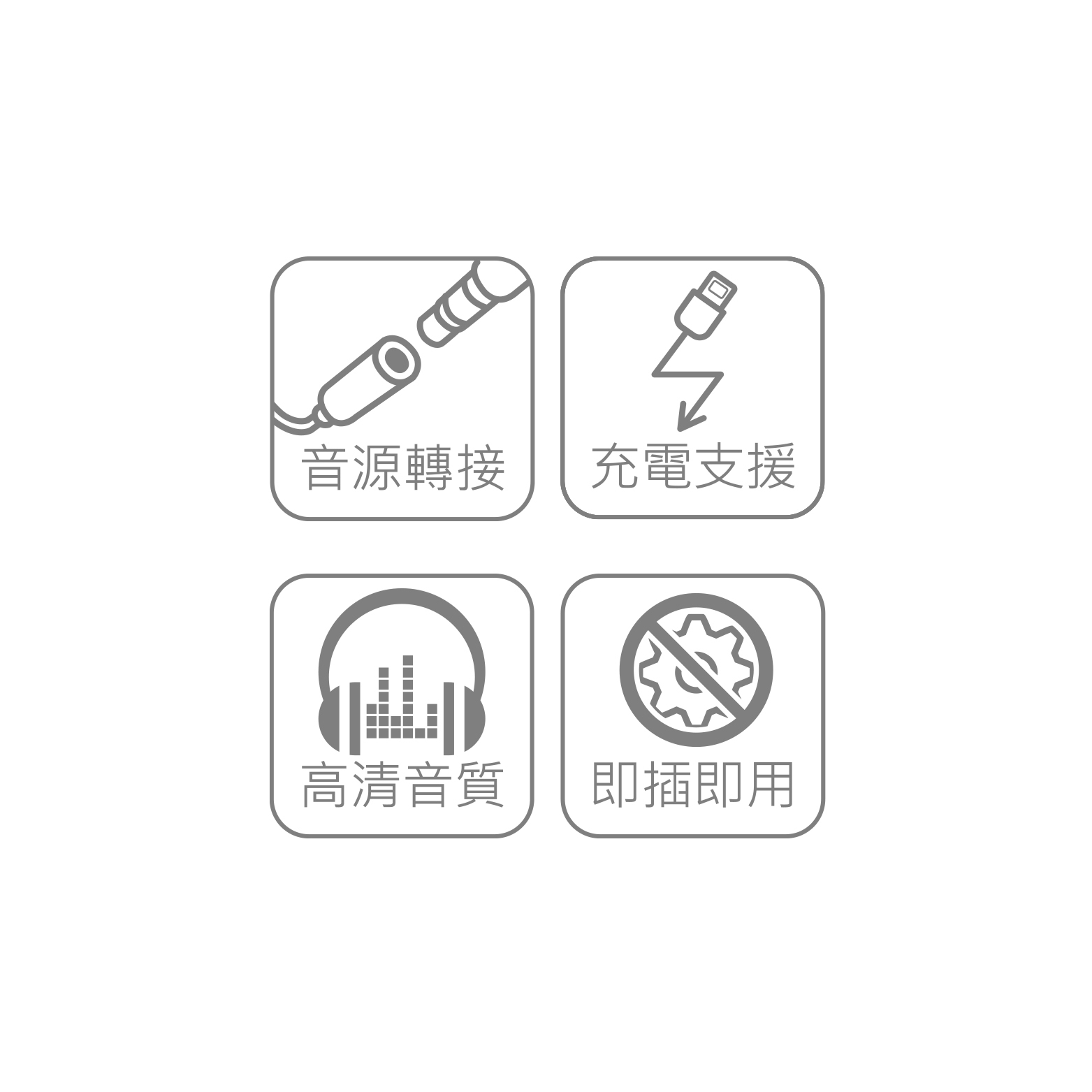 DAO310 Lightning一轉二3.5mm音頻/充電轉接器