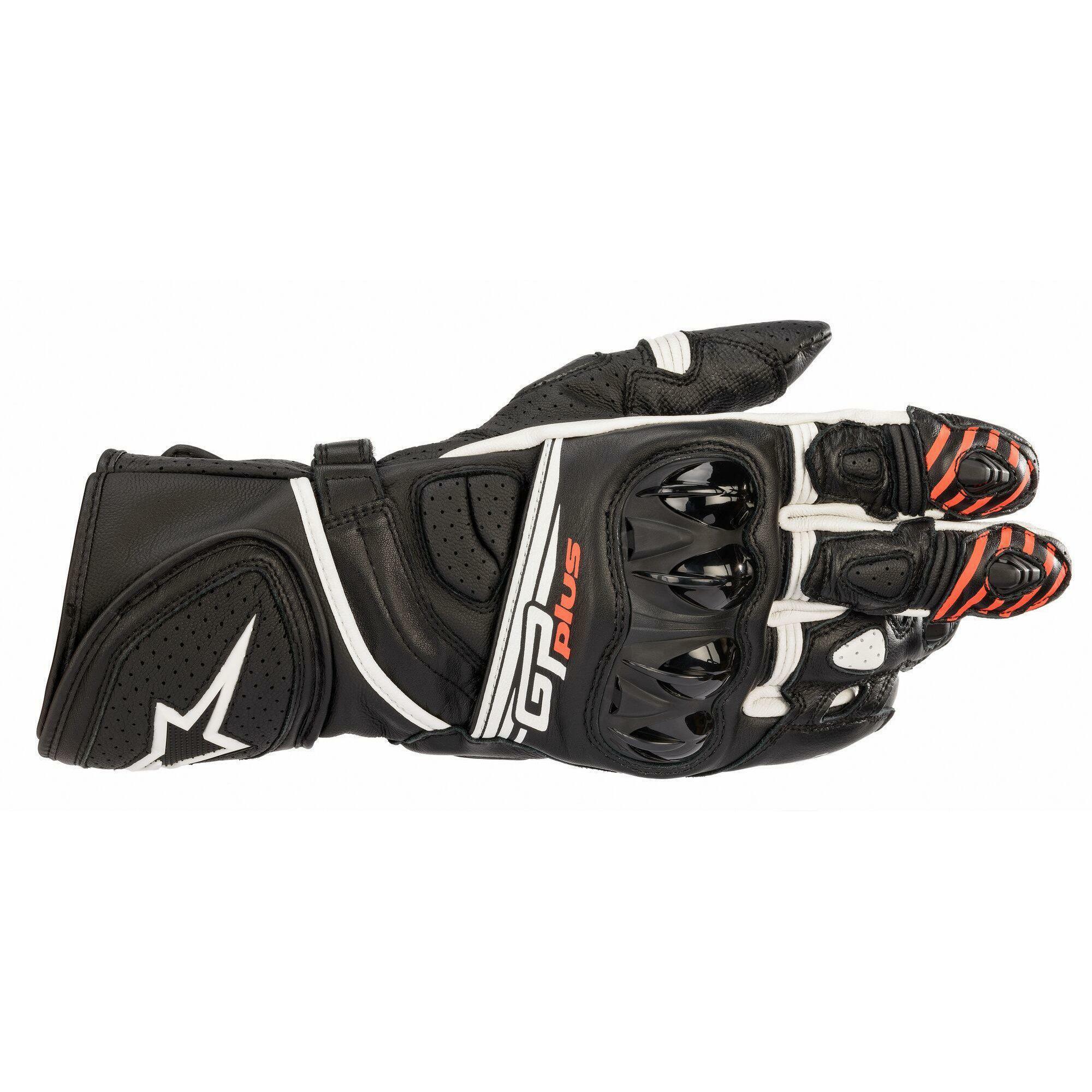 ALPINESTARS GP PLUS R V2 BLACK/WHITE 黑白 皮手套