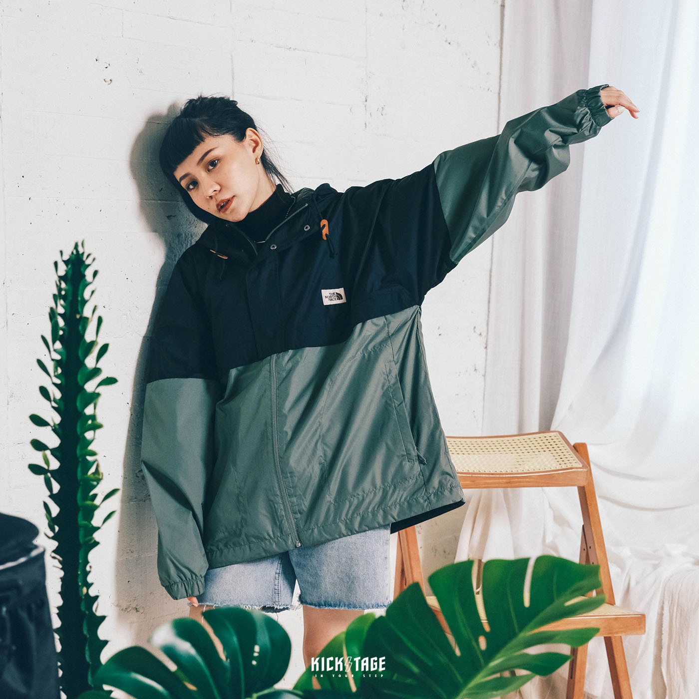 *特價售出不退換* THE NORTH FACE JACKET 深藍綠 黑深藍 深藍黃 小標 拚色 內網眼 防風外套【NF0A5AZM】1029JK