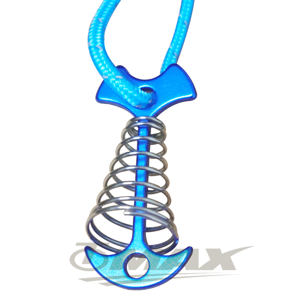 omax鋁合金加長彈簧魚骨地釘-12入贈收納袋(顏色都隨機) 破盤下殺 OMAX歐妹思購物網