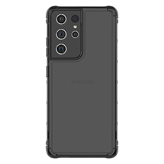 Galaxy S21 Ultra Araree Mach 黑色透明手機殼