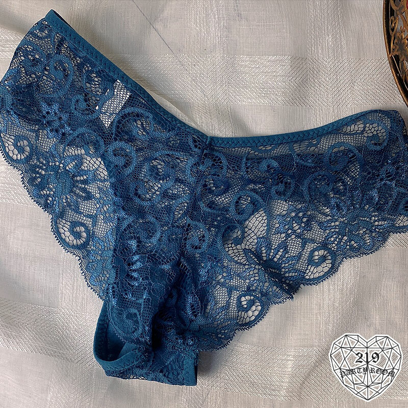 法式蕾絲無痕透膚內褲