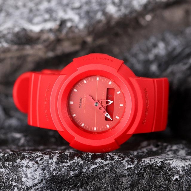 Casio G-Shock AW-500BB-4E Analog Digital Red Watch