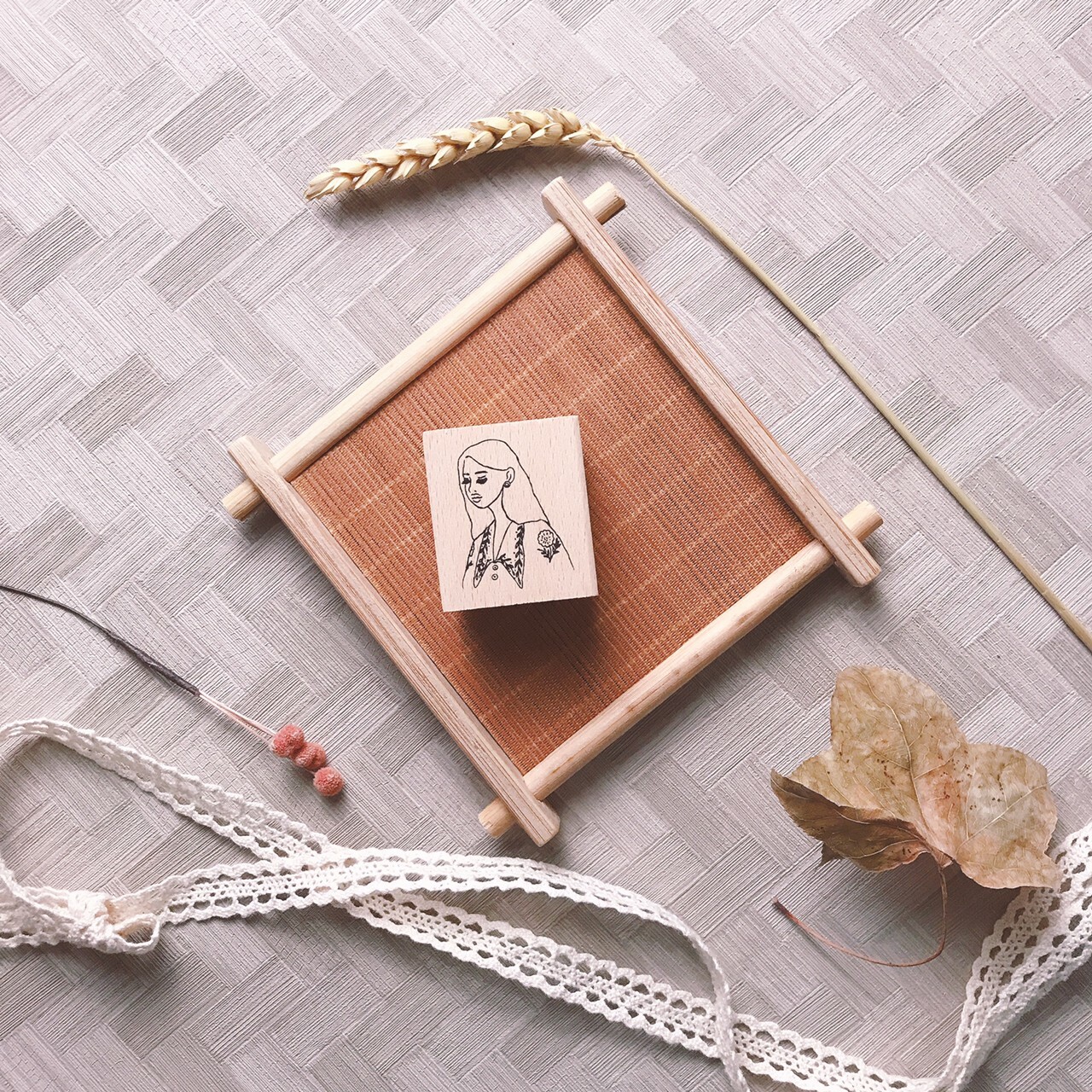 甜蜜生活｜女孩系列 櫸木印章