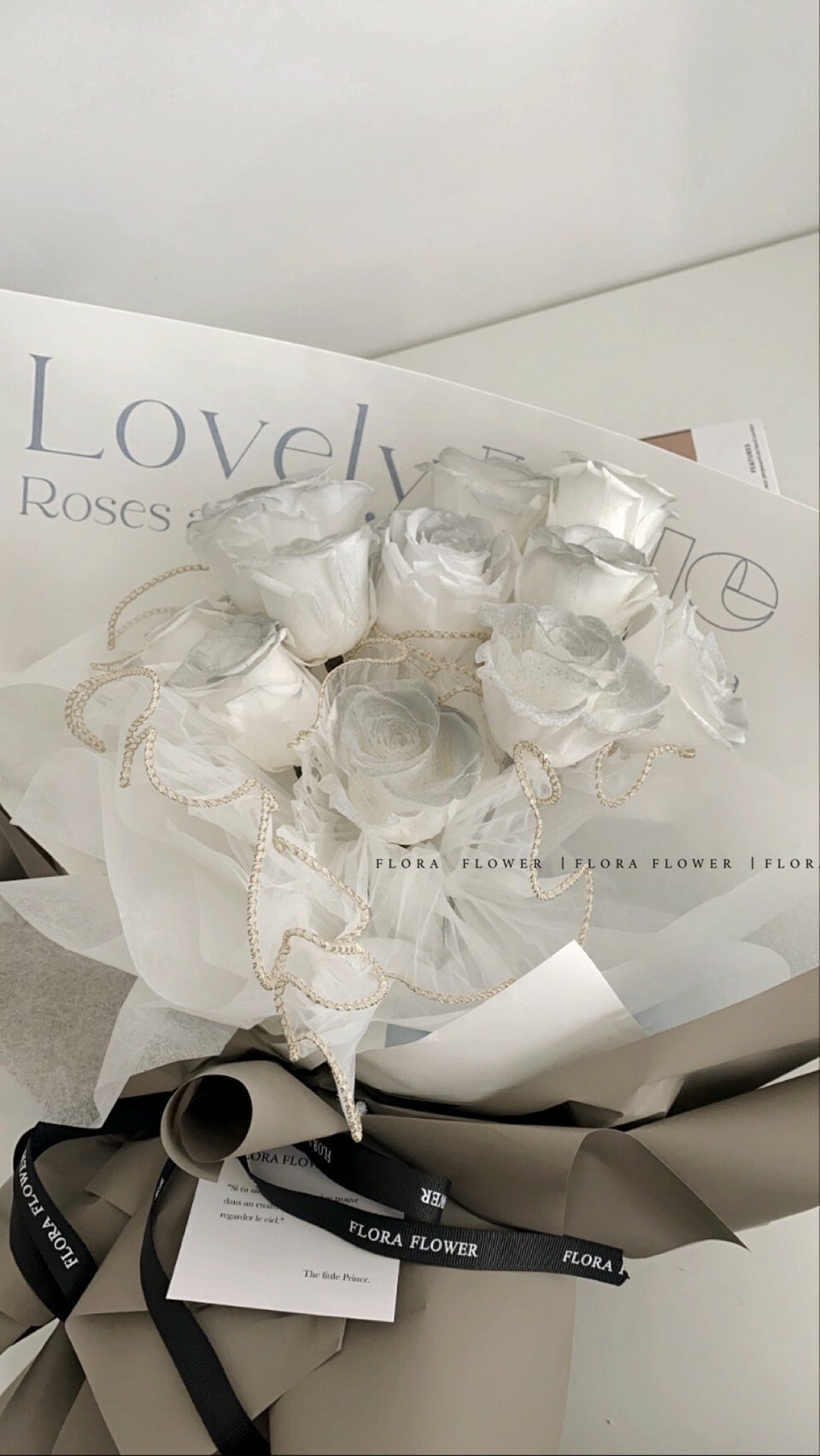 韓式花束-冰川灰