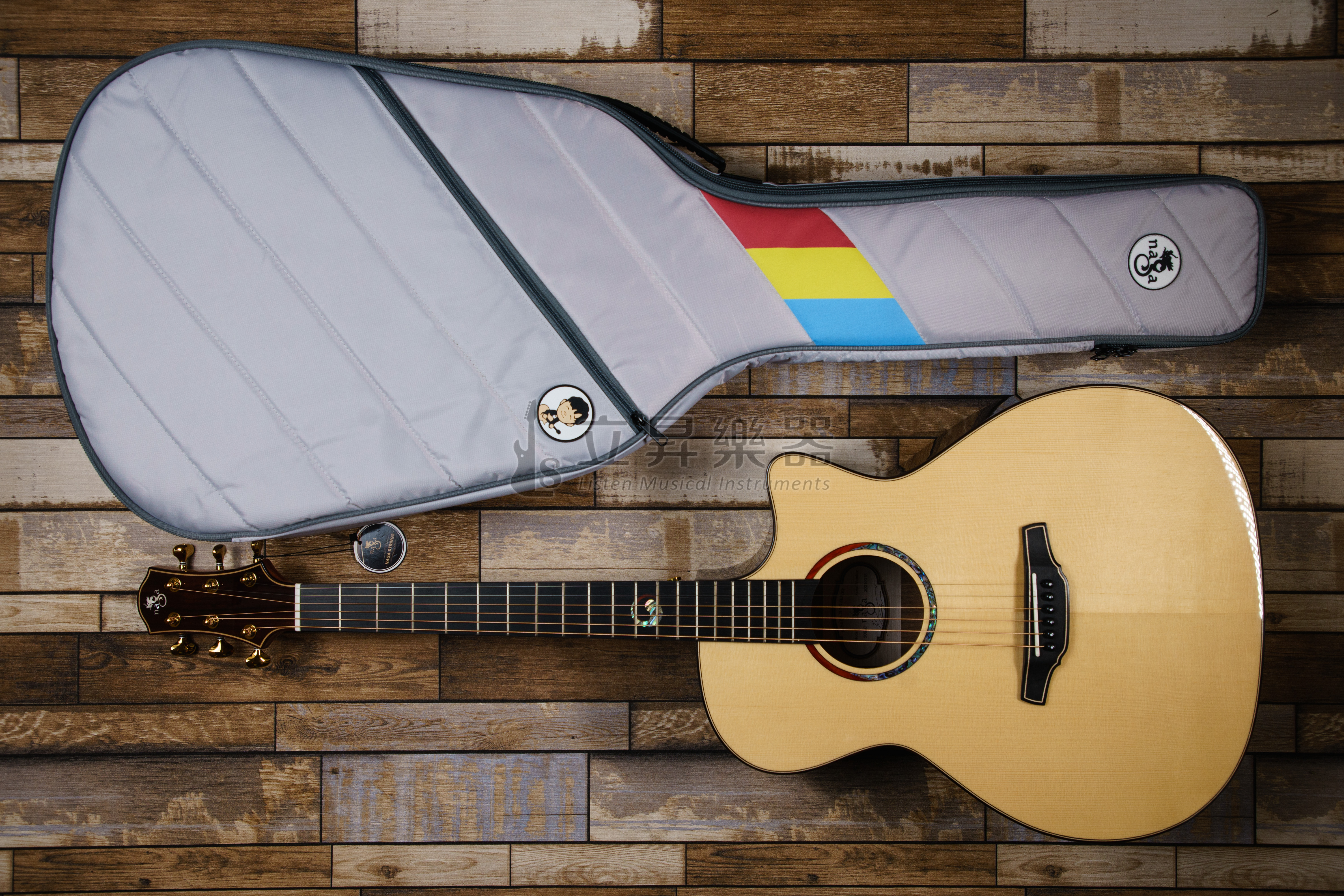 NAGA S-20GAC 光系列 Sungha Jung 鄭晟河代言 英格曼雲杉面板 玫瑰木側背 面單板 40吋 GA桶身 附原廠厚琴袋