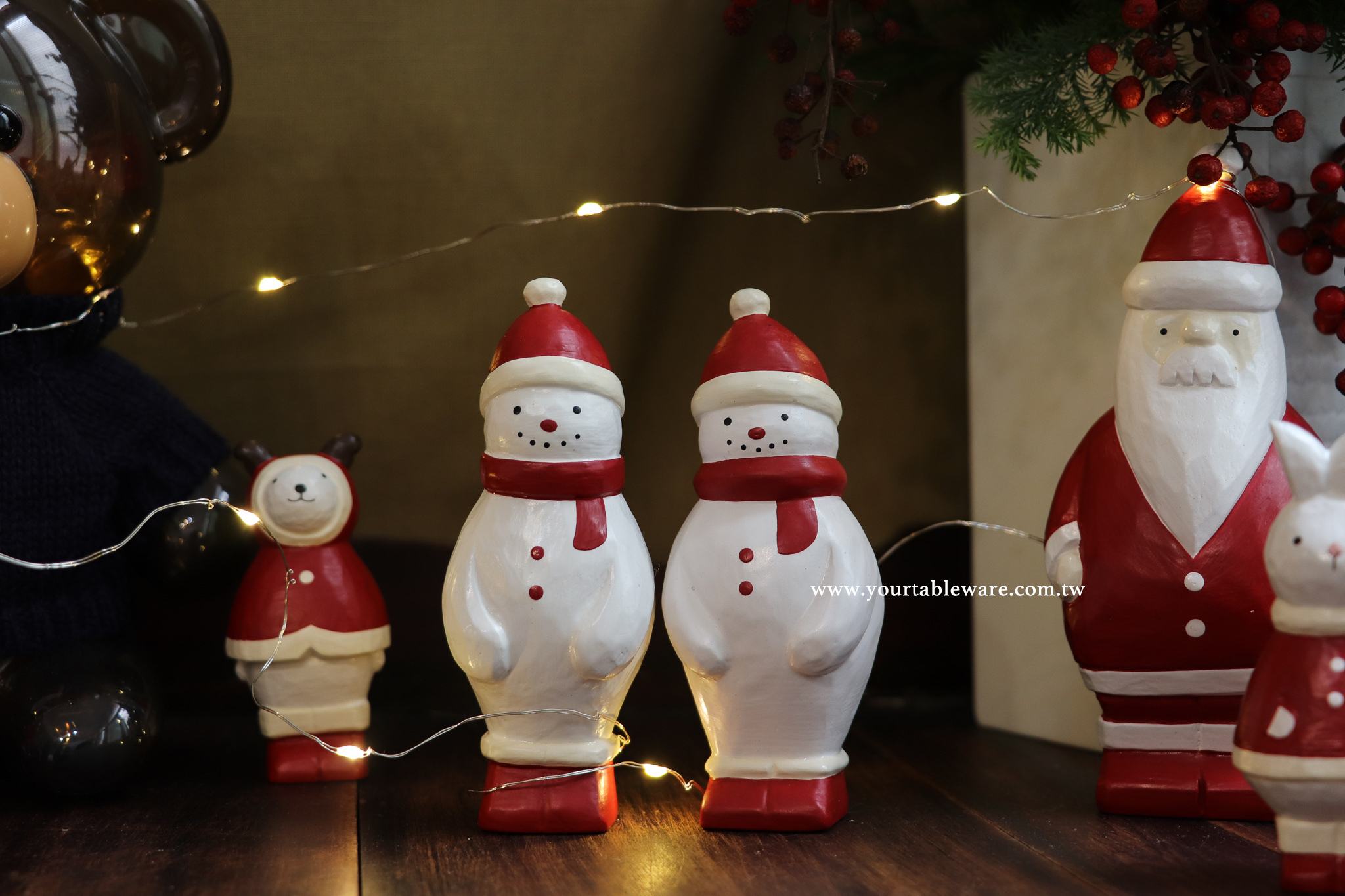 T-lab 聖誕限定 手工雕刻 雪人 擺飾(單隻販售)