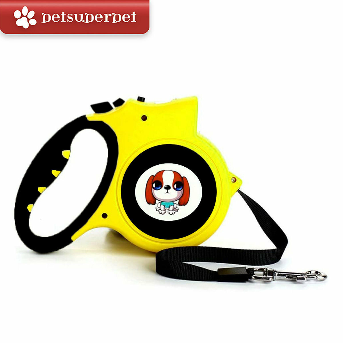 Petsuperpet - LED自動寵物伸縮狗皮帶 5m - [5色]