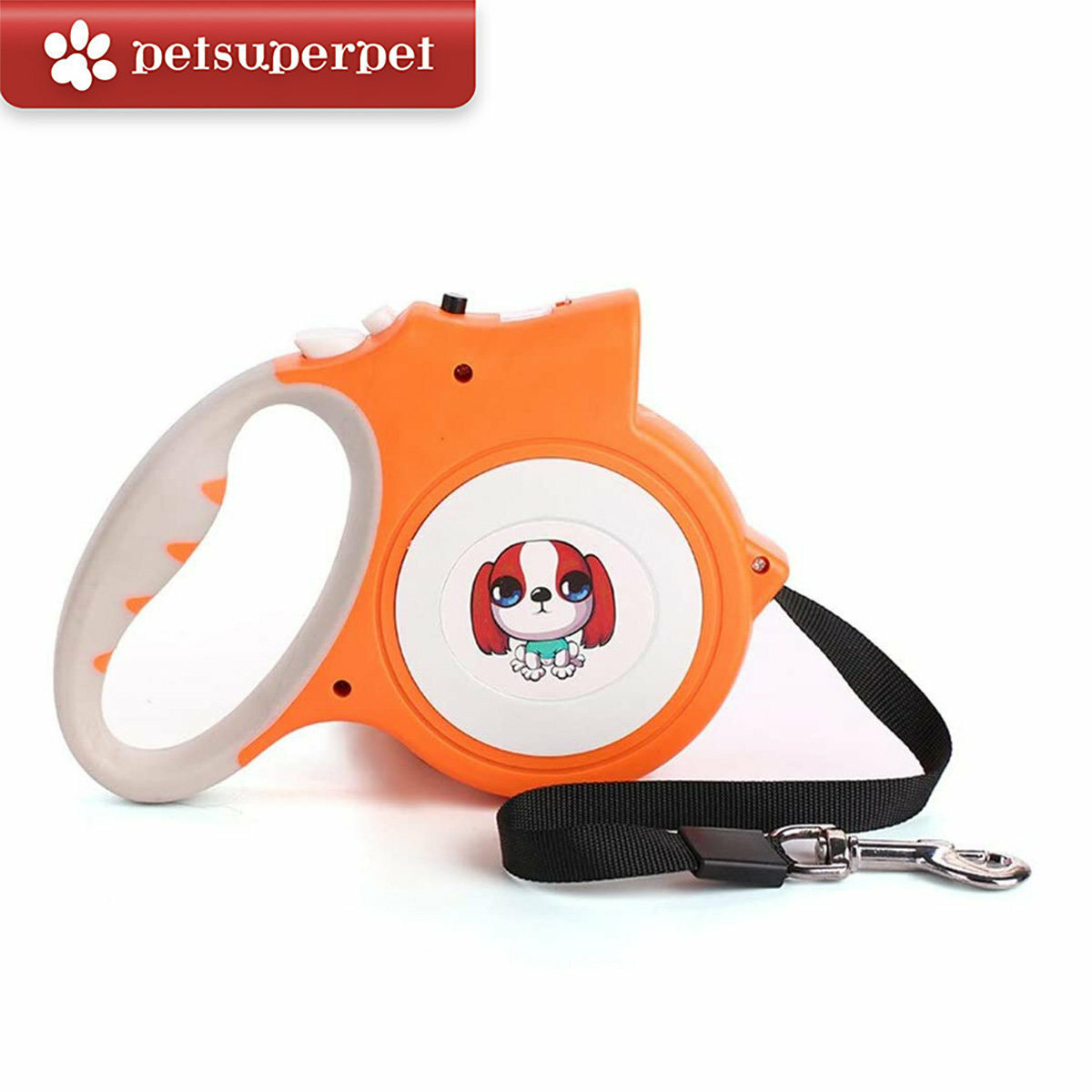 Petsuperpet - LED自動寵物伸縮狗皮帶 5m - [5色]