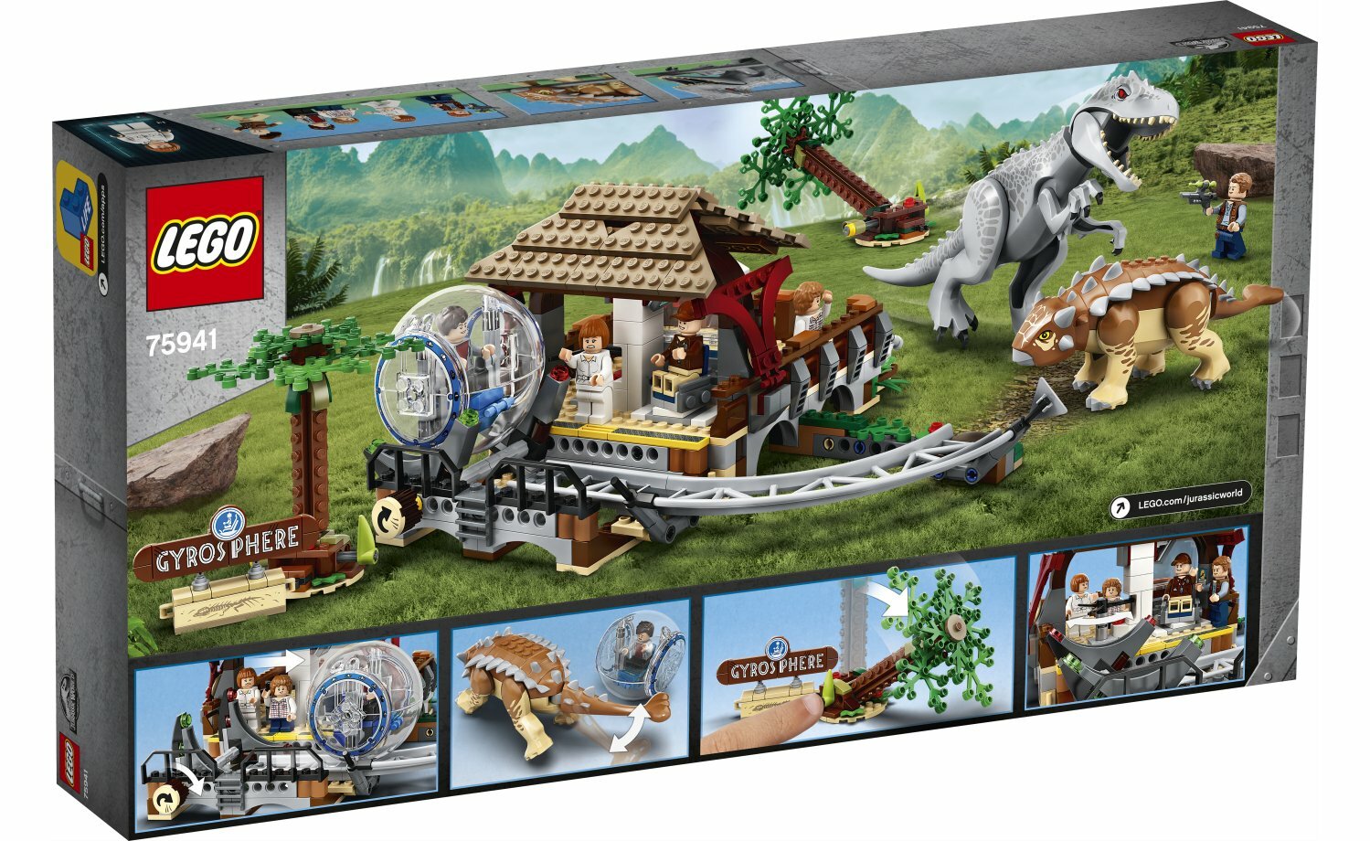 [飛米樂高積木磚賣店] LEGO 76941 Jurassic-帝王暴龍VS甲龍