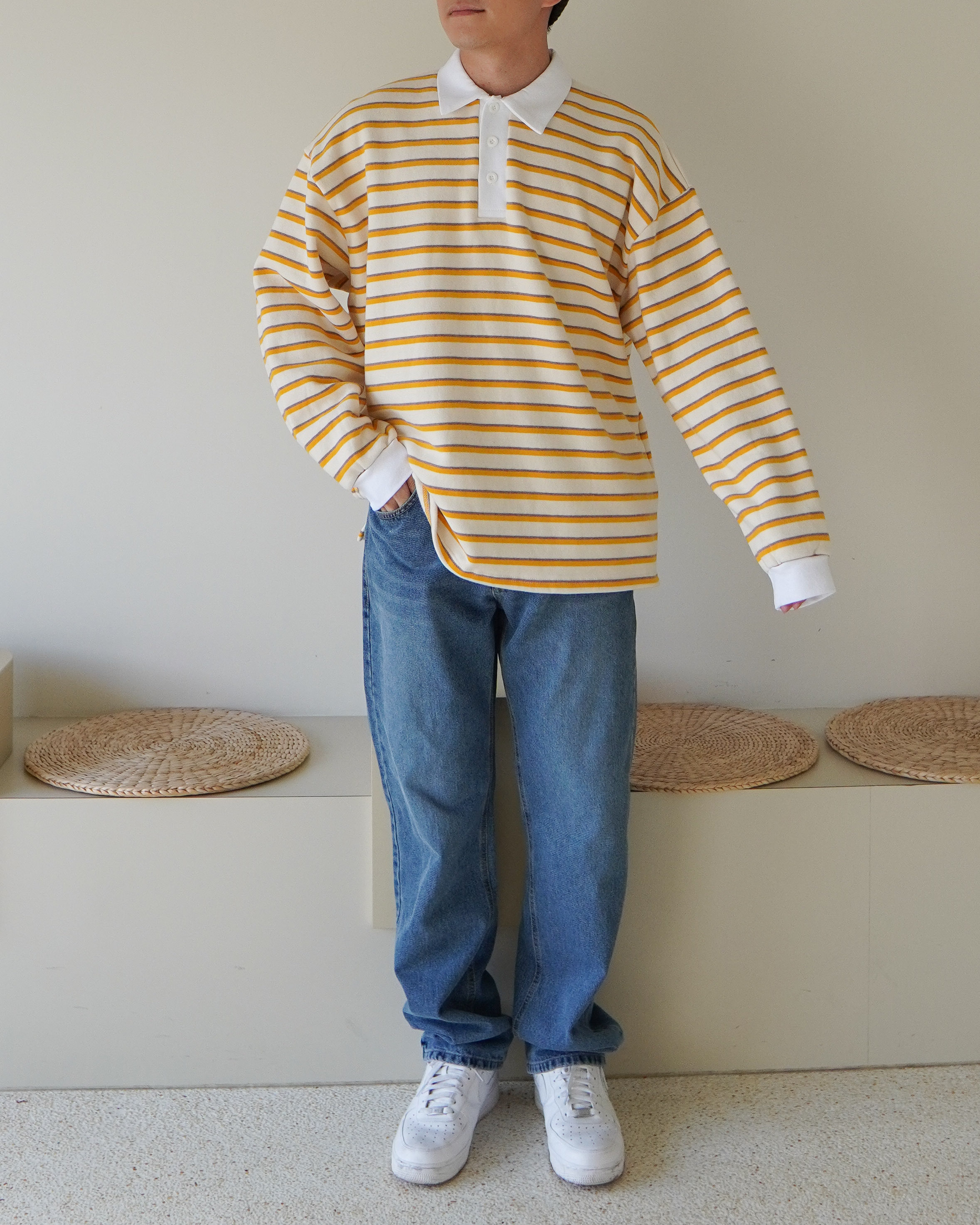 現貨｜落地長腿牛仔褲 1色 （Sx1 Mx1)