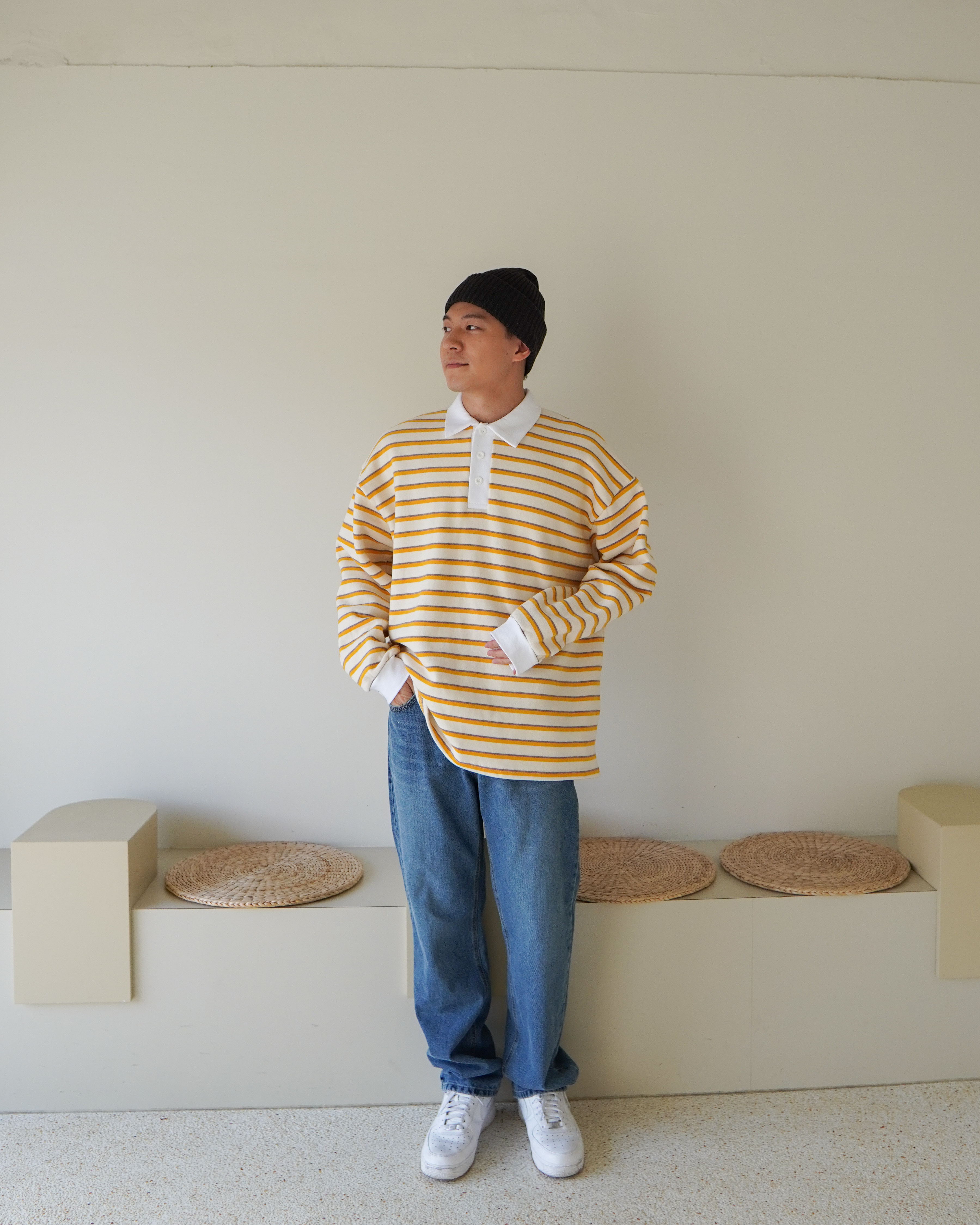 現貨｜落地長腿牛仔褲 1色 （Sx1 Mx1)