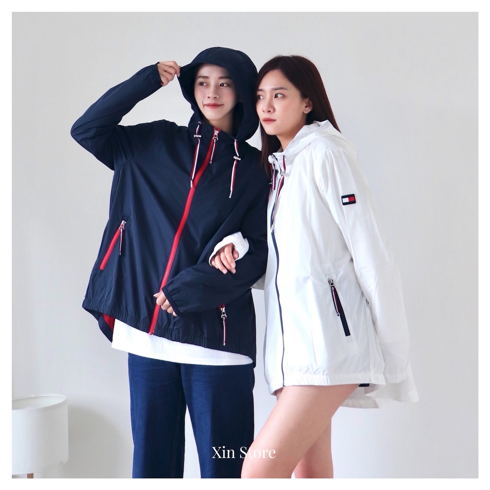 【現貨】Tommy Hilfiger Logo Jacket 小斗篷 防水 防風 連帽外套