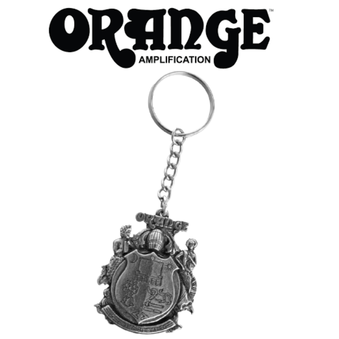 英國 Orange Key Crest 經典 鐵牌 LOGO 紀念 鑰匙圈