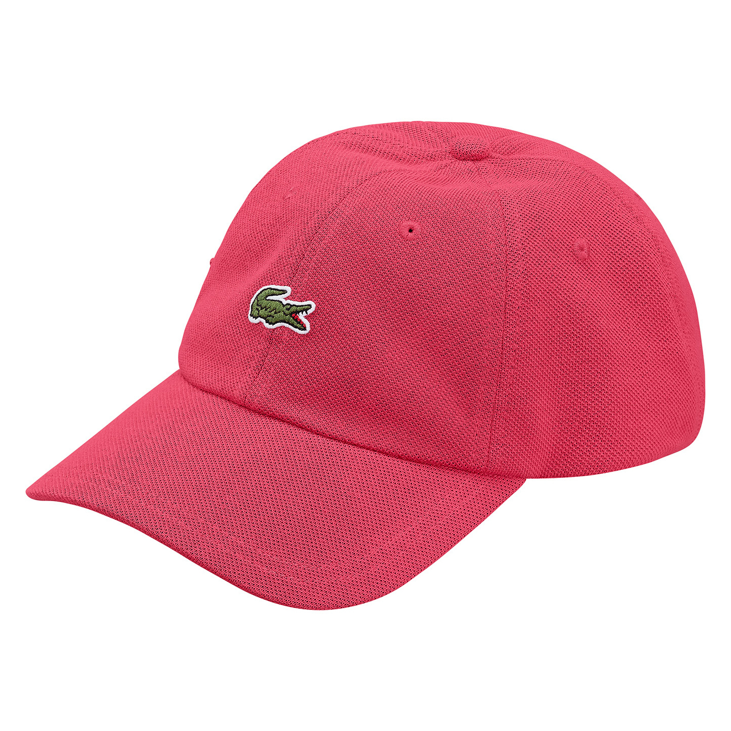 SUPREME LACOSTE PIQUE 6 PANEL 六分割帽 綠/深藍/桃紅-FW19H3