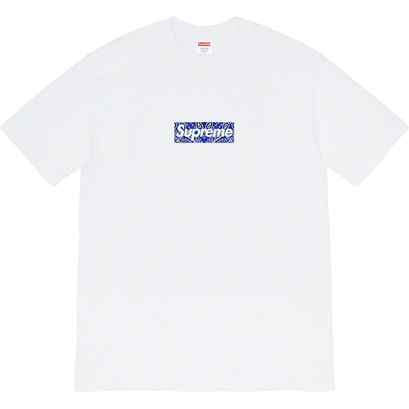 SUPREME BANDANA BOX LOGO TEE 變形蟲短T 黑/灰/深藍/紅/白