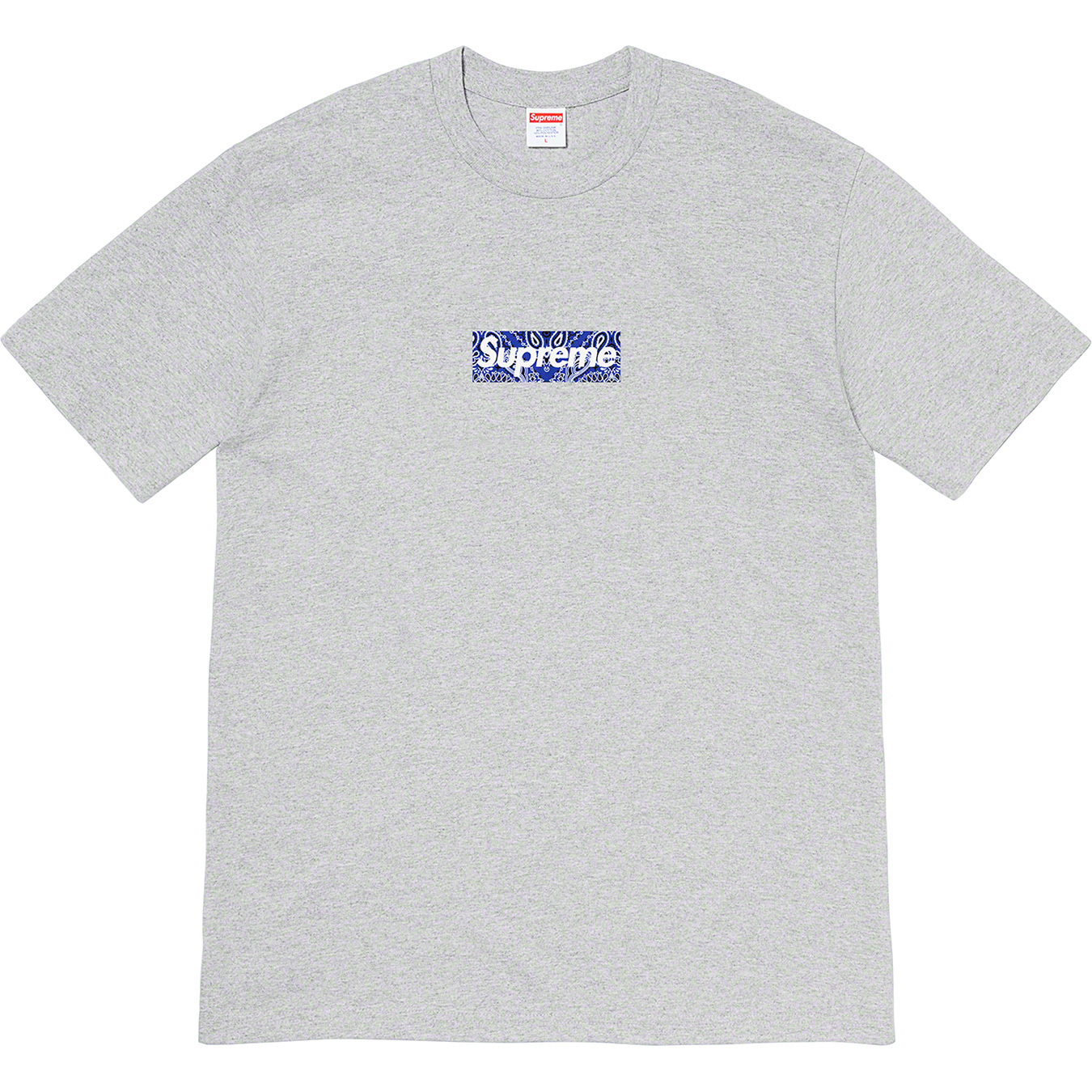 SUPREME BANDANA BOX LOGO TEE 變形蟲短T 黑/灰/深藍/紅/白