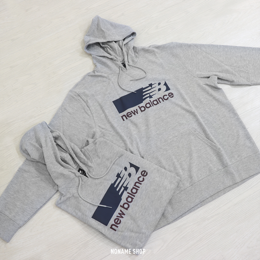 🎄聖誕限定優惠🎄 NEW BALANCE NB LOGO 韓風 棉質 撞色 帽TEE 灰色