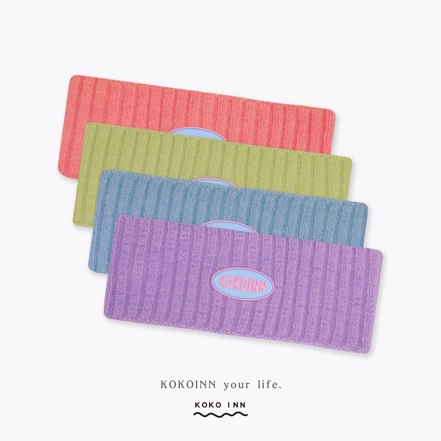 KOKOINN 糖果色針織髮帶