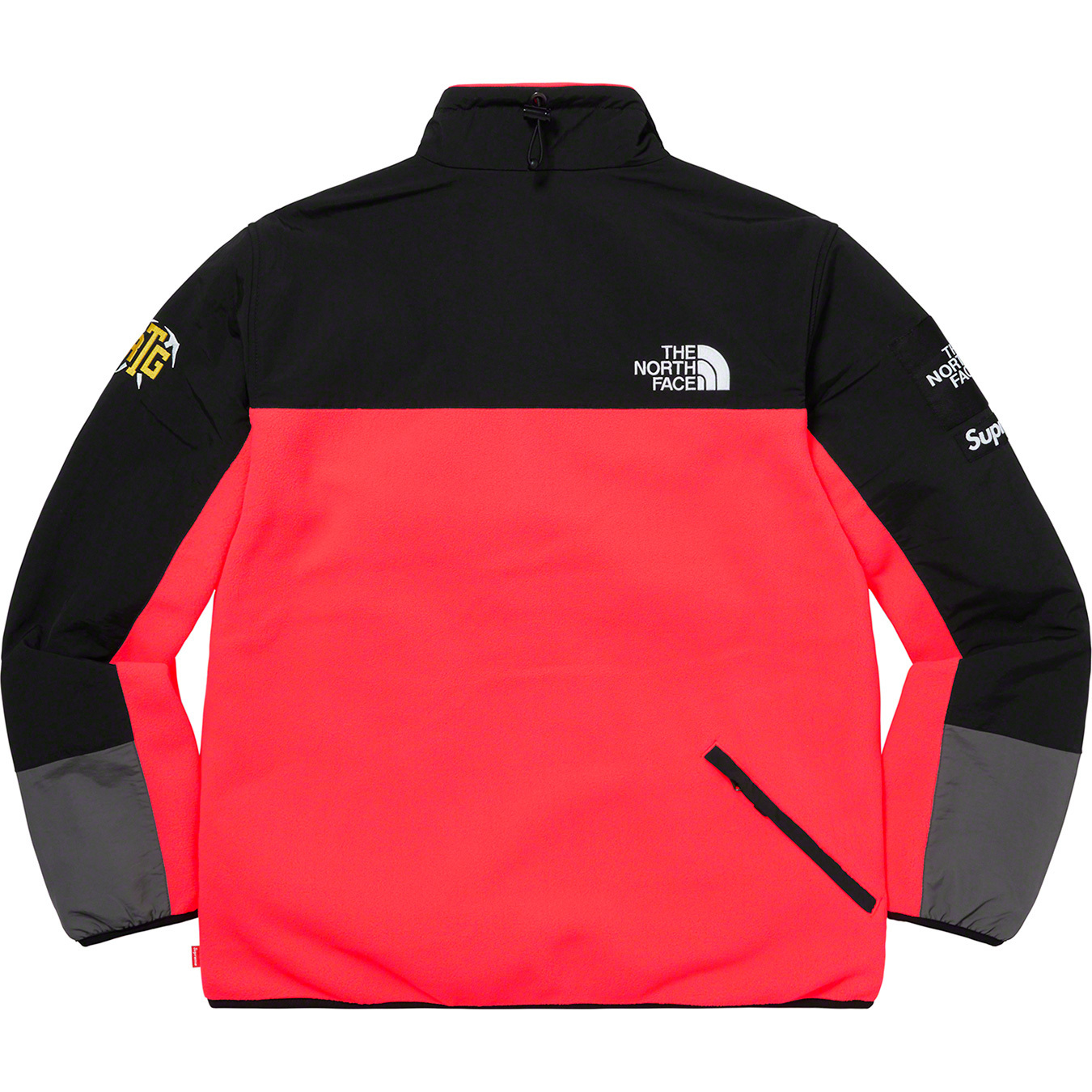 SUPREME THE NORTH FACE RTG FLEECE JACKET 羊毛外套黑/紅/黃/綠-S