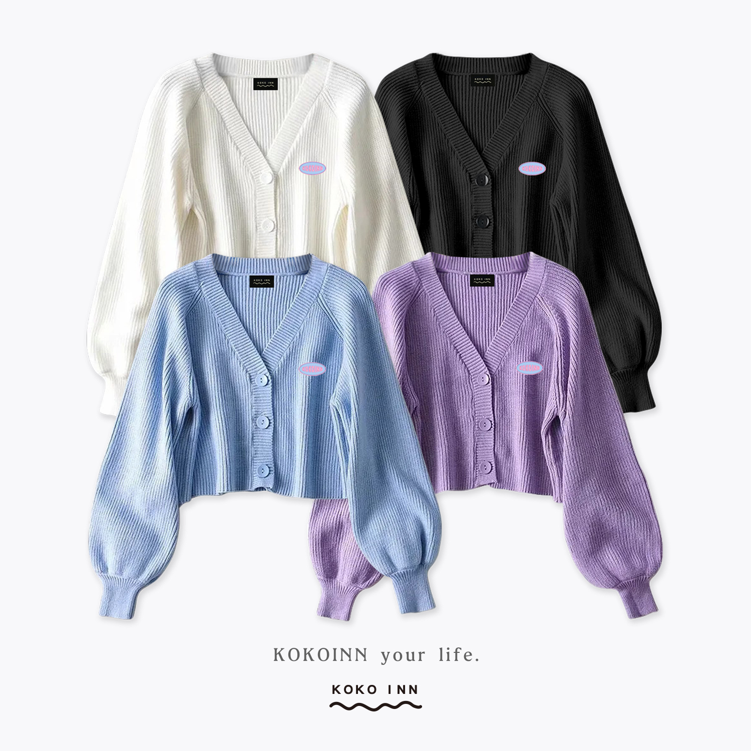 KOKOINN 短版針織外套