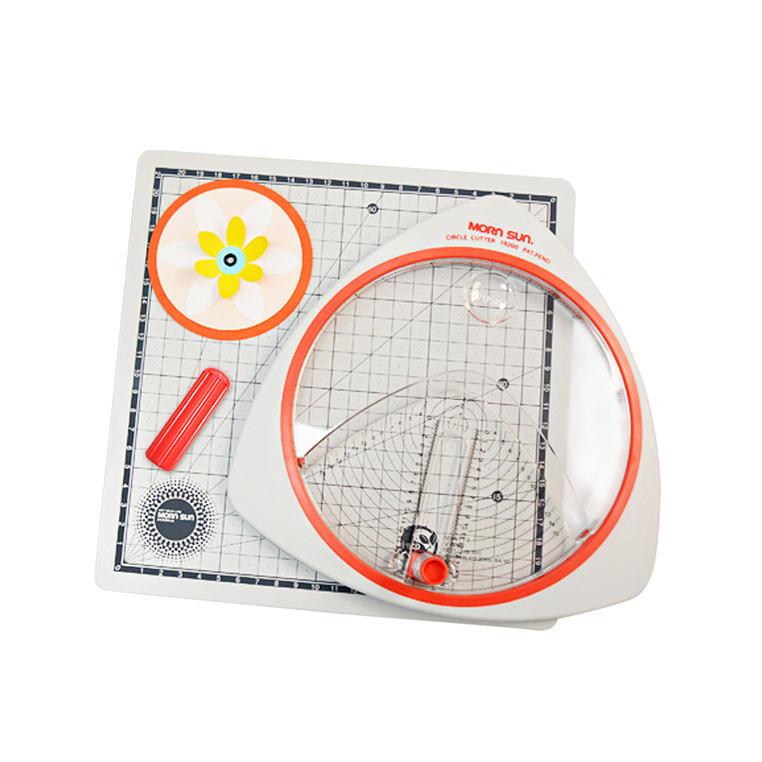 【超取免運 精選熱銷文具組】 精準切圓器組合+水滴型單顆裁切組+翼字尾筆刀_MORNSUN
