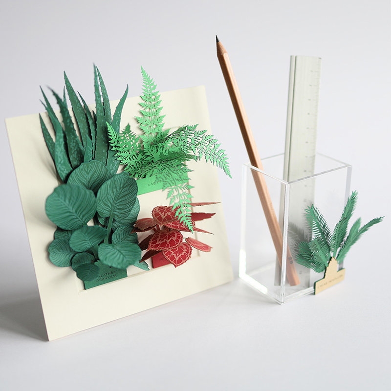 指藝桌上森林 立體植物紙藝相框 套裝 (A)