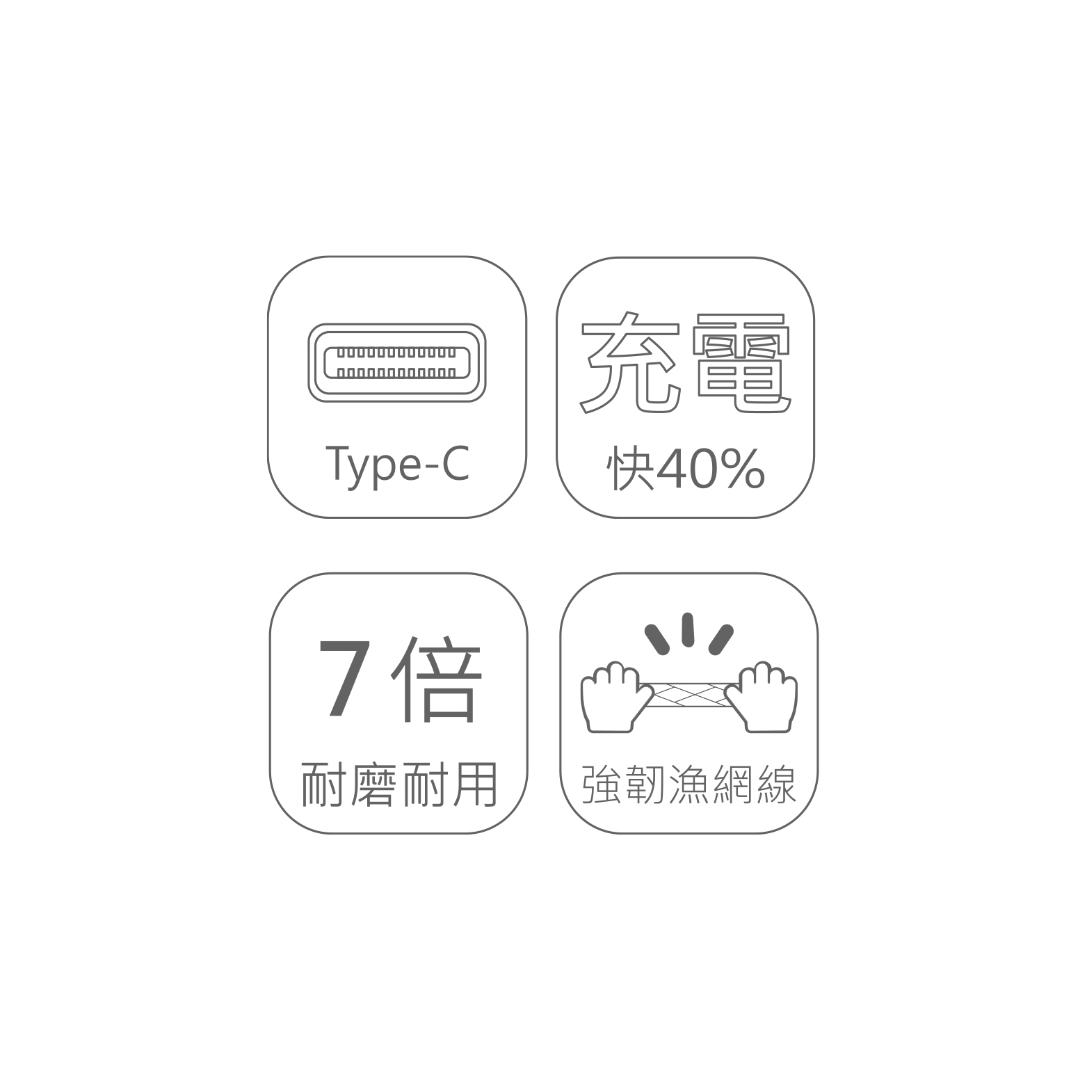 DLC3 Serise TypeC 充電傳輸線