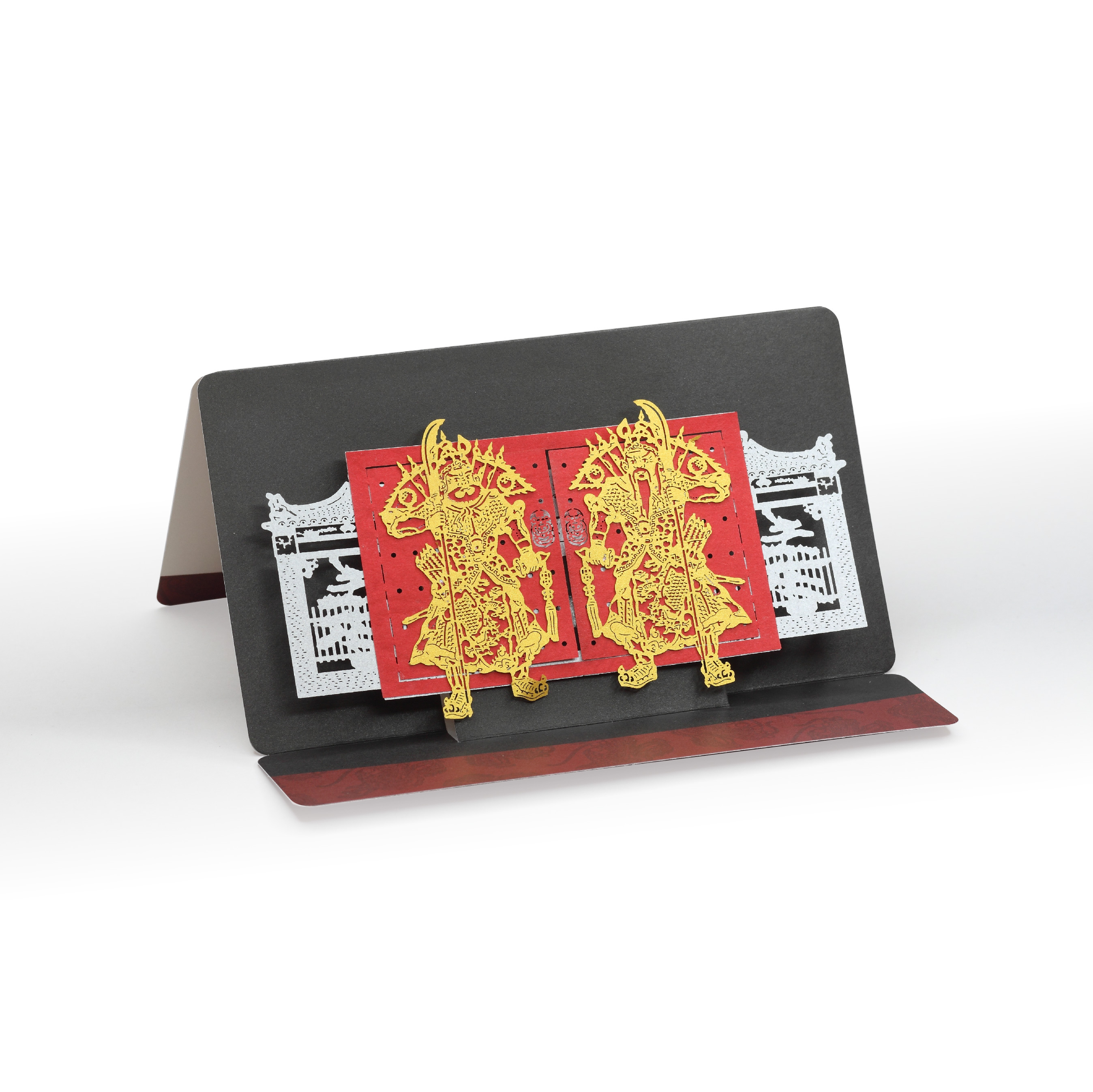 POSTALK 左右門神 立體賀卡