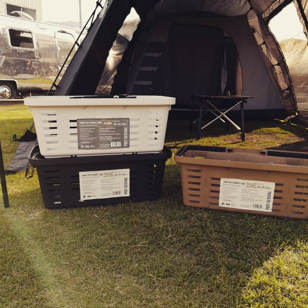 【POST GENERAL】多功能露營手提長型收納籃 FD14