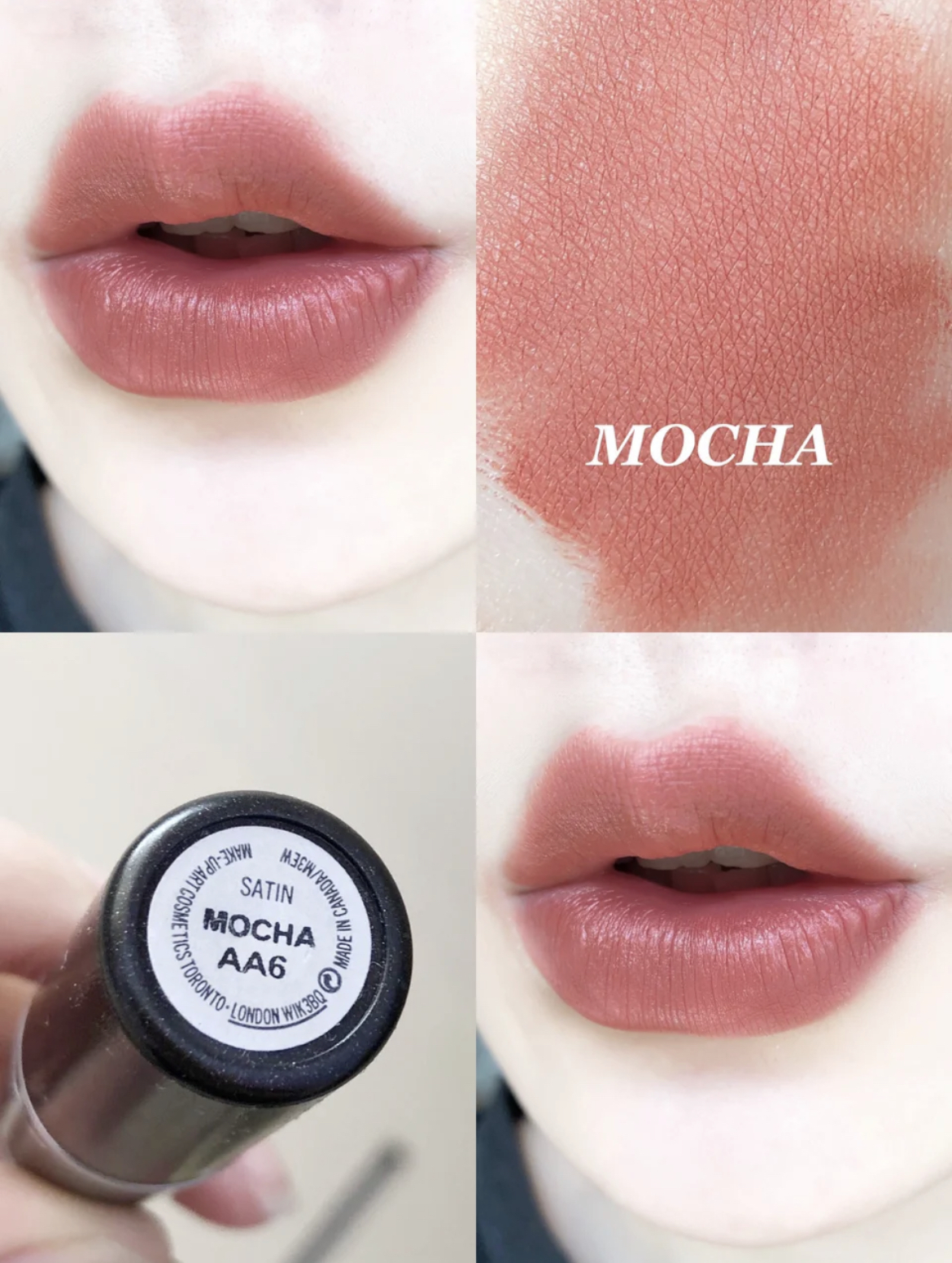 *特價* Mac - Satin Lipstick #Mocha 絨毛光豐盈唇膏