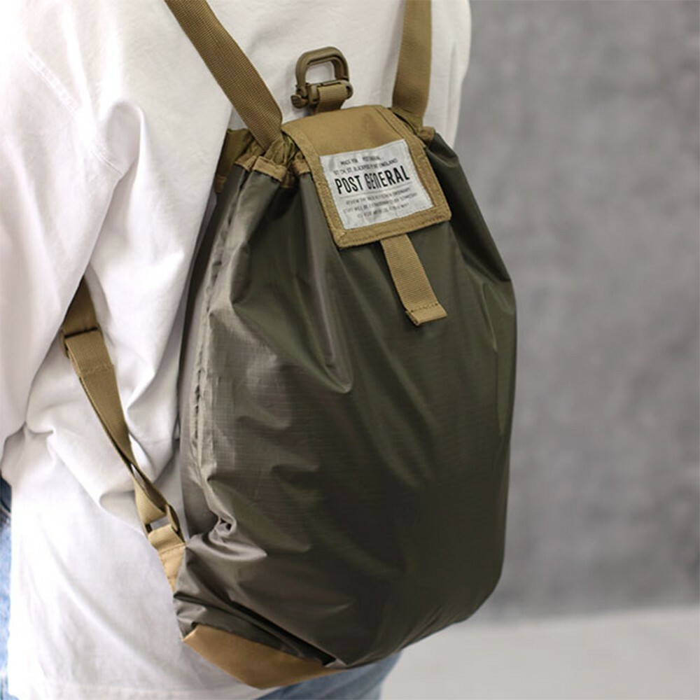 【POST GENERAL】環保摺疊束口防潑水雙肩後背包