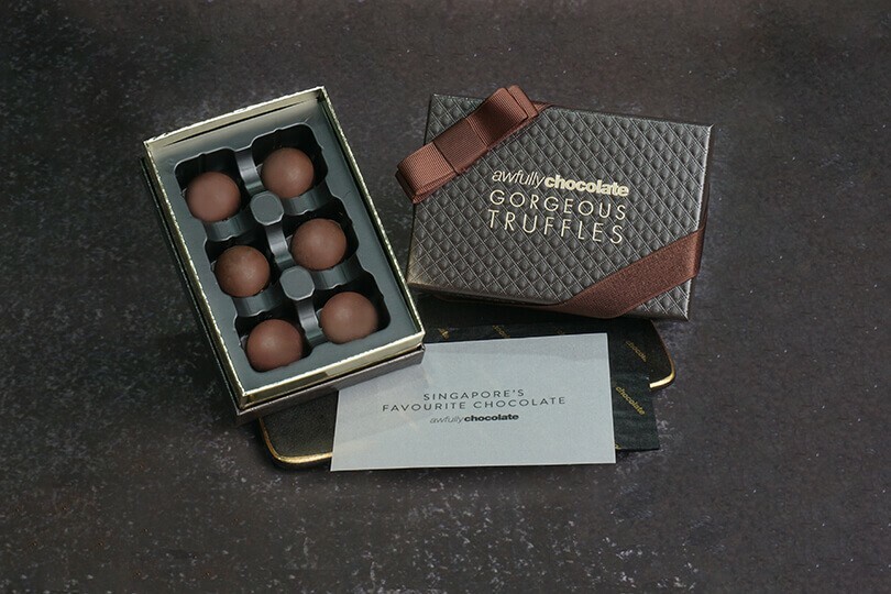 Awfully Chocolate Caramel Brittle Truffles