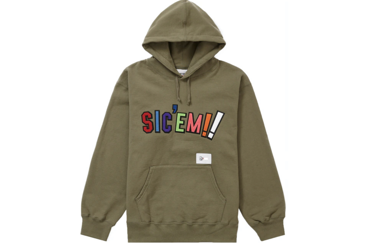 Supreme x WTAPS Sic'em! Hooded Sweatshirt