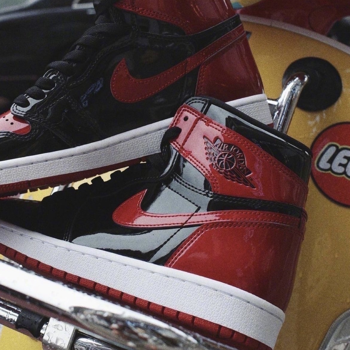 【APAIIR】現貨 Air Jordan 1 High OG "Bred Patent" 高筒 黑紅禁穿 漆皮 555088-063