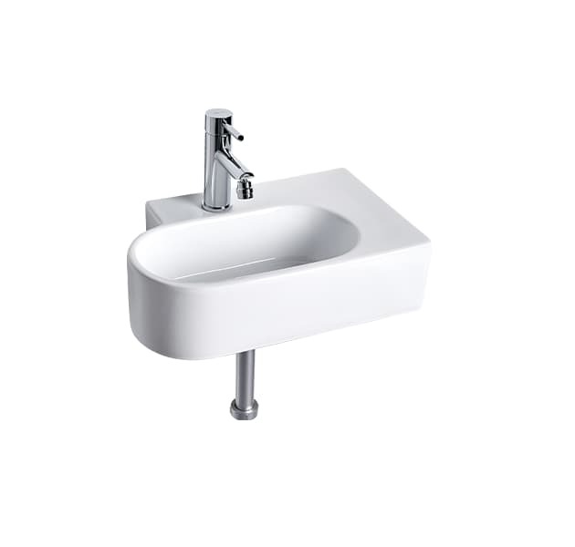 OVO京典衛浴 臉盆龍頭薦型號 L3401S / F8002 壁掛單孔臉盆 + 臉盆單孔龍頭 *